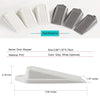 Door Stopper Wall Door Blocker Wedge Children Kids Protector Decorative Security Flexible PVC Stops White