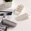 Door Stopper Wall Door Blocker Wedge Children Kids Protector Decorative Security Flexible PVC Stops White