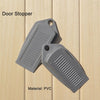 Door Stopper Wall Door Blocker Wedge Children Kids Protector Decorative Security Flexible PVC Stops White