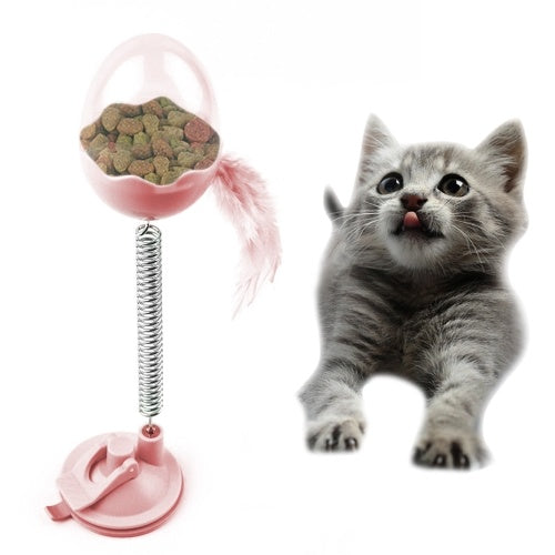 Pet Cat Treat Food Dispenser Ball Toy Interactive Treact Active Toys Activity Activit