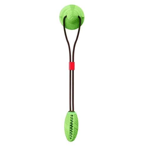 Pet Dog Molar Lite Toy Toy Dog Rope سحب لعبة تفاعلية لموزع الطعام مع جرس كوب شفط لسحب تنظيف الأسنان