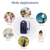 Fingertip Pulse Oximeter Mini SpO2 Monitor Oxygen Saturation Monitor Pulse Rate Perfusion Index Measuring Gauge Device 5s Rapid Reading with Lanyard