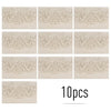 10pcs Pearl Paper Floral Invitation Cards