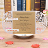 10pcs Pearl Paper Floral Invitation Cards