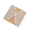 10pcs Pearl Paper Floral Invitation Cards