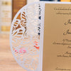 10pcs Pearl Paper Floral Invitation Cards
