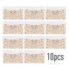 10pcs Pearl Paper Floral Invitation Cards
