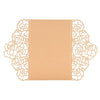 10pcs Pearl Paper Floral Invitation Cards