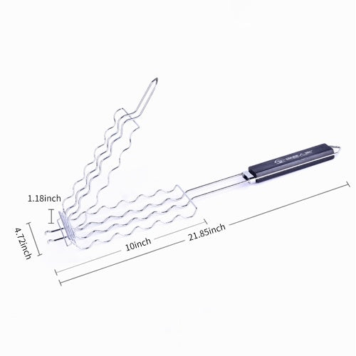 سلة شواء هوت دوج سلة الشواء غير لاصقة السلة الشاقة في الهواء الطلق أدوات رف شواء سلة لحوم الخضروات