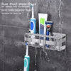 Toothbrush Holder Toothpaste Holer Cup Holder Multifunction Bathroom Hardware Accessory Adhensive Wall Mount Toothpaste Holer Organizer
