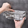 Toothbrush Holder Toothpaste Holer Cup Holder Multifunction Bathroom Hardware Accessory Adhensive Wall Mount Toothpaste Holer Organizer