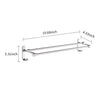 Towel Bar With Hook 2-Bars Arms Bath Towel Clothes Hanger