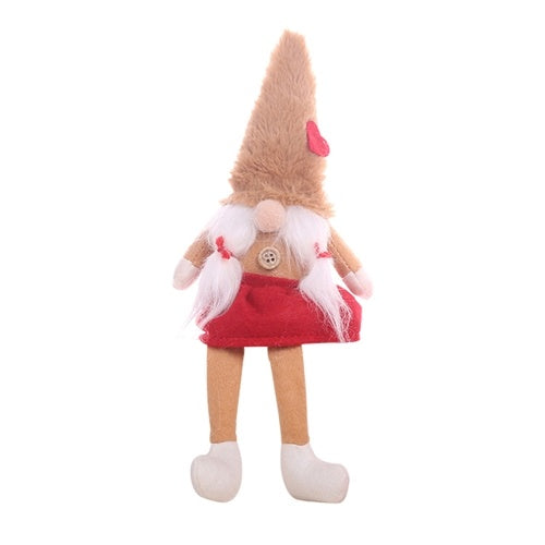 Christmas Faceless Doll Ornament Cute Cartoon Long Legs