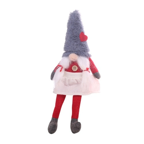Christmas Faceless Doll Ornament Cute Cartoon Long Legs
