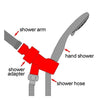 Handheld Shower Head 3 Spray Settings