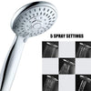 Handheld Shower Head 5 Spray Settings