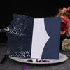 10pcs Blue Laser Cut Invitation Cards Invitation Holders Greeting Card Wedding  Anniversary Birthday Party Supplies