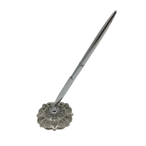 Wedding Signing Pen with Hollow Gold Plated Metal Pen Holder Party Pen Set Wedding Bridal Engagement Decoration Supplies