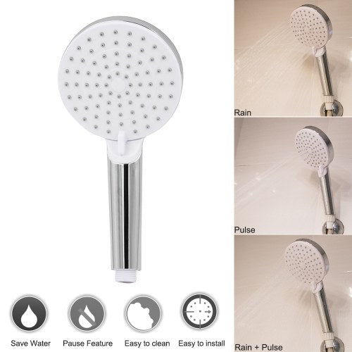 Handheld Shower Bathroom 3 Spray Mode Shower Head Easy Installation