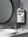 No Drilling 360 Degree Rotating Corner Shelf