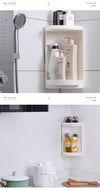 No Drilling 360 Degree Rotating Corner Shelf