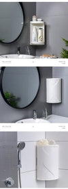 No Drilling 360 Degree Rotating Corner Shelf