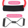 Figure 8 Shape Resistance Band Bodybuilding Strength Training Exercise Resistance Pull Bands with Handle Stretch Fitness Yoga Equipment Tool