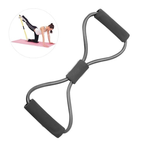 Figure 8 Shape Resistance Band Bodybuilding Strength Training Exercise Resistance Pull Bands with Handle Stretch Fitness Yoga Equipment Tool