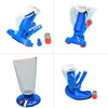 Swimming Pool Vacuum Head with Clip Handle Drawstring Bag Pool Flexible Cleaning Spray Brush
