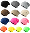 New Fashion Men Women Beanie Solid Color Hip-hop Slouch Unisex Knitted Cap Hat