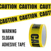 Yellow Tape Black Text Warning Isolation Slogan Adesive Tape Hazard Barrier Safety Caution Tape (Caution)