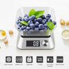 Food Scale with Bowl Digital Kitchen Scale 11lb/ 5kg High Precision Scale Backlight LCD Display Electric Weight for Cooking Baking