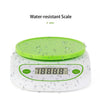 Food Scale with Bowl Digital Kitchen Scale 11lb/ 5kg High Precision Scale with LCD Display Electric Weight for Kitchen Cooking Baking