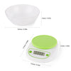 Food Scale with Bowl Digital Kitchen Scale 11lb/ 5kg High Precision Scale with LCD Display Electric Weight for Kitchen Cooking Baking