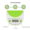 Food Scale with Bowl Digital Kitchen Scale 11lb/ 5kg High Precision Scale with LCD Display Electric Weight for Kitchen Cooking Baking