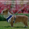 حزام للكلاب بدون سحب للحيوانات الأليفة، حزام هوائي للكلاب، شبكة مناسبة لجميع الأحوال الجوية، صدرية قابلة للتعديل للحيوانات الأليفة في الهواء الطلق، حزام عاكس للكلاب الصغيرة والمتوسطة والكبيرة، (رمادي، XS)