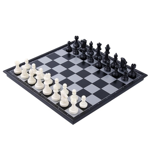 International Chess Set Magnetic Chess Game Board Set with Folding Chess Board Portable Travel Educational Board Game