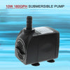 160GPH Submersible Pump (600L/H, 10W) with 3.3 ft Tubing for Aquariums Fish Tank Pond Fountain Statuary Hydroponics Water Feature Indoor Fountains