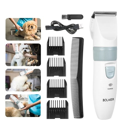 Pet Gooring Clippers Pet Hair Clipper Low Love Lovemer Trimmer Dog Trimming Cordless Clipper Kit Shavers قابل لإعادة الشحن للحيوانات الأليفة
