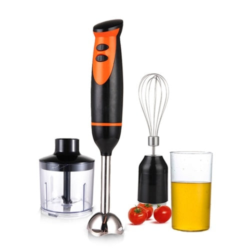 Hand Blender 4-in-1 Multifunctional Hand Stick Blender Stainless Steel Stick Blender 500ml Mixing Beaker 330ml Food Processor Whisk Attachment Smoothies Sauces and Soups