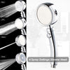 High Pressure Shower Head with 4 Spray Settings ON/Off Pause Switch Water Saving Polished Handheld Showerhead G1/2 Adjustable Bathroom Shower Head Bath Handheld Shower Head Replacement