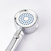 High Pressure Shower Head with 4 Spray Settings ON/Off Pause Switch Water Saving Polished Handheld Showerhead G1/2 Adjustable Bathroom Shower Head Bath Handheld Shower Head Replacement