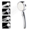 High Pressure Shower Head with 4 Spray Settings ON/Off Pause Switch Water Saving Polished Handheld Showerhead G1/2 Adjustable Bathroom Shower Head Bath Handheld Shower Head Replacement