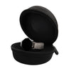 Watch Storage Case Waterproof Portable Watch Travel Case Single Smart Clock Rits Box with Zipper, Fall&Shock Proof Cushioned Round Watch Case for Travel Home, Fits All Wristwatches & Smart Watches