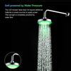 LED Rainfall Shower Head RGB Color-Changing Temperature Sensor Showerhead