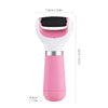 Electric Foot Grinder with Roller Head Battery Powered Portable Feet File Pedicure Tool Foot Scrubber Callus Remover for Dead Hard Cracked Dry Skin