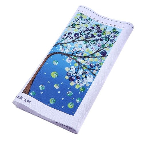 DIY مصنوعة يدويًا الإبرة عبر غرزة مجموعة تطريز طقم دقة طباعة نمط الشجرة الكبير المتقاطع 120 * 57 سم الديكور المنزل