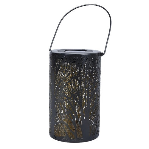 أضواء LED الشمسية أضواء حديقة جوفاء معلقة فانوس ورقة شجرة شكل مصباح LED الإسقاط