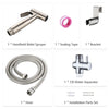 Handheld Bidet Sprayer for Toilet Baby Cloth Diaper Sprayer with Hose 7/8 Separator Bracket Stainless Steel Cleaner for Bathroom Toilet