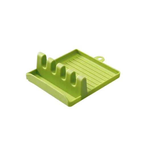 المطبخ ملعقة ملعقة رف راحة مع وسادة التنقيط مقاومة للحرارة ملعقة خالية من BPA راحة متعددة حامل المطبخ أواني المطبخ